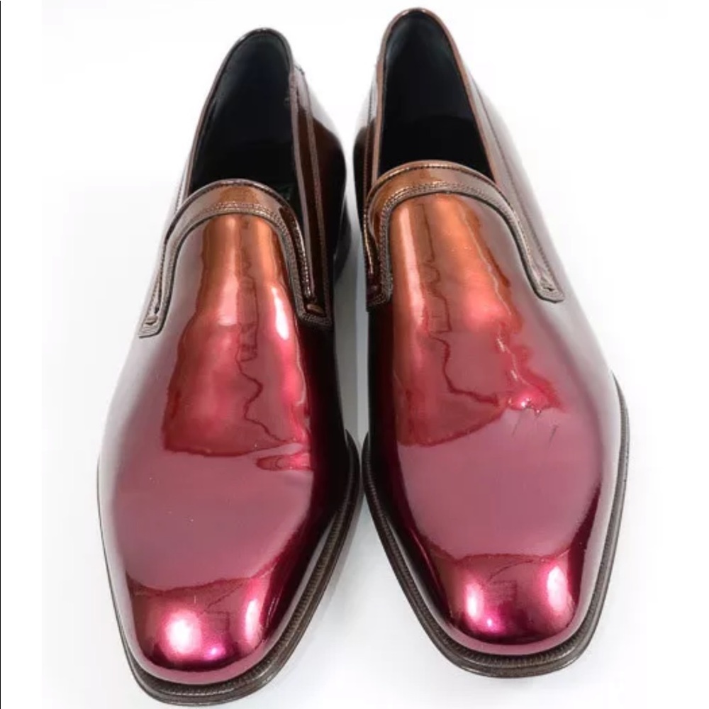 Salvatore Ferragamo 8.5 wine two tone shoe $325